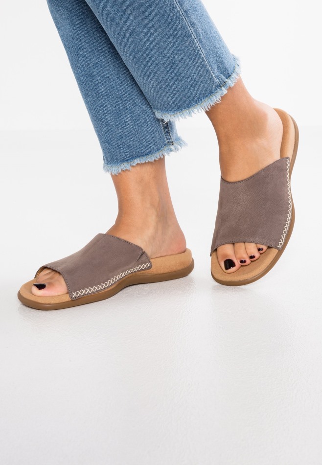 Sandales T-bar Gabor | Gris Exclusif